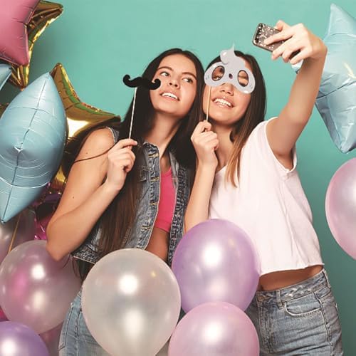 21-Piece Halloween Photo Booth Props for Parties
