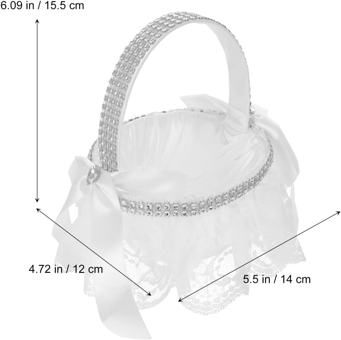Cabilock 3 Pcs Wedding Flower Basket Decor