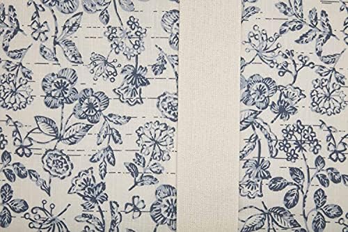 Piper Classics Doylestown Blue Floral Valance Curtain