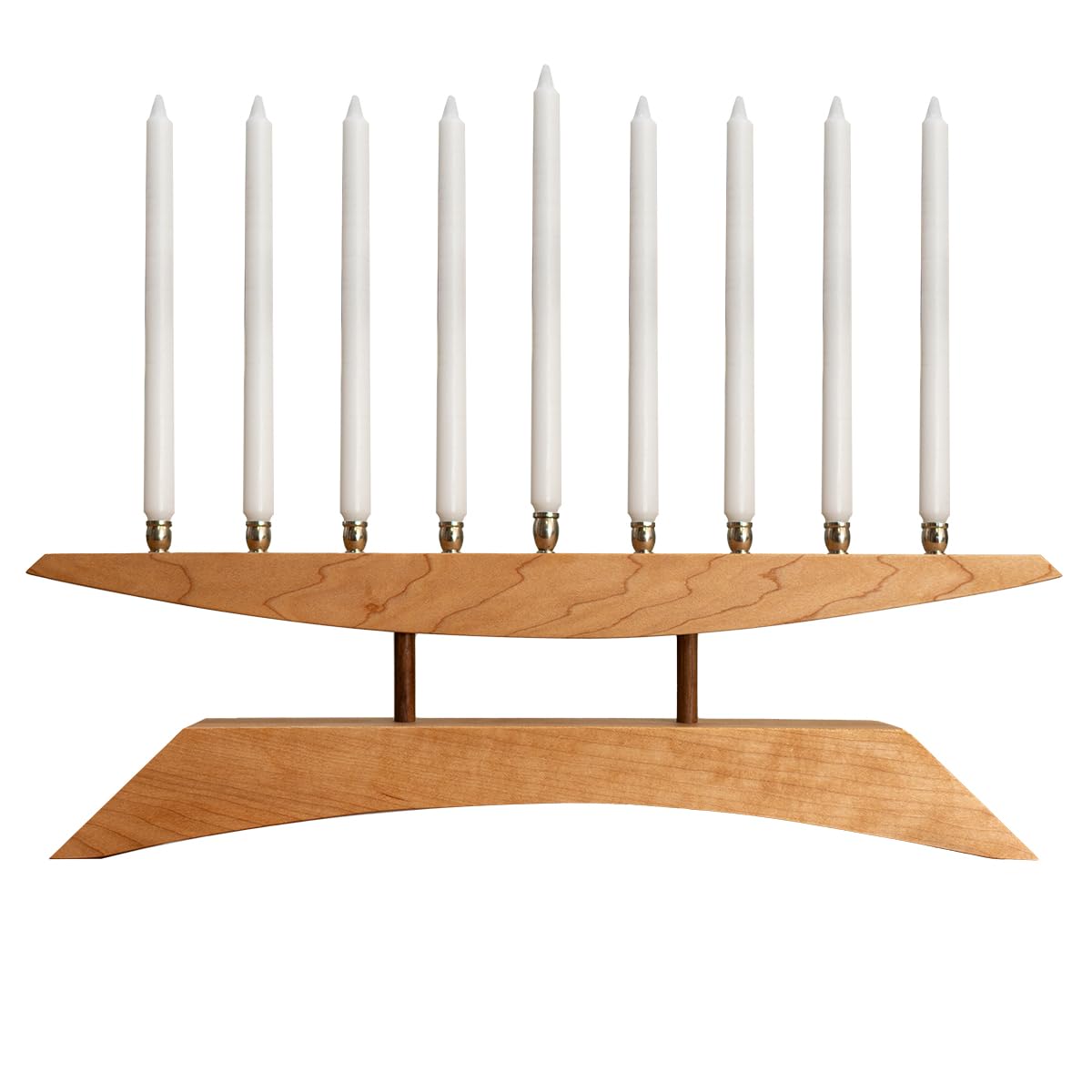 9 Branch Modern Menorah Handmade in America