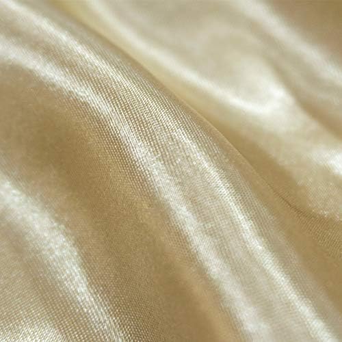 NAPEARL Champagne Swag Valance Curtain 61x49 Inch