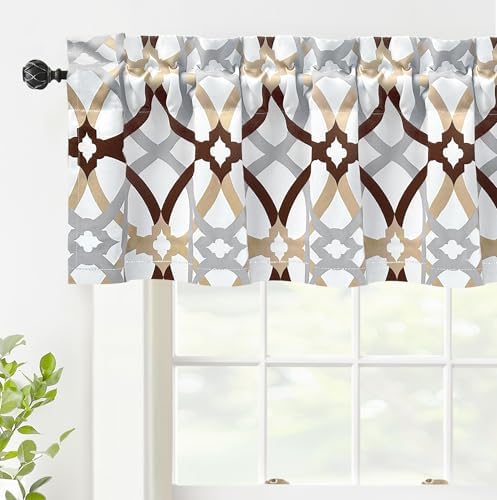 DriftAway Alexander Pattern Blackout Valance 52x14 Inches