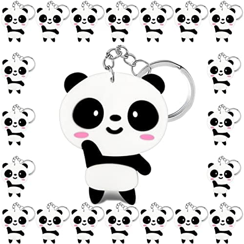 20 Pack Cute Panda Keychains Party Favors for Panda Themed Events