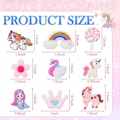 Batiyeer 36 Pack Cute Keychains for Parties and Gifts