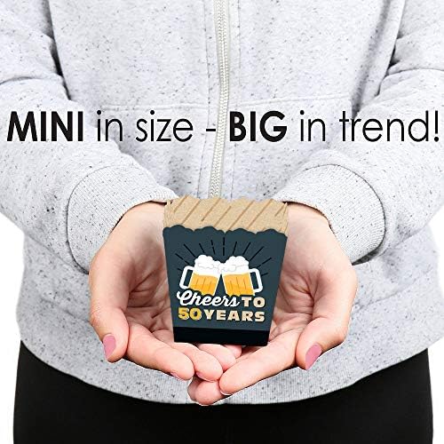 Cheers and Beers to 50 Years Mini Candy Boxes Set of 12