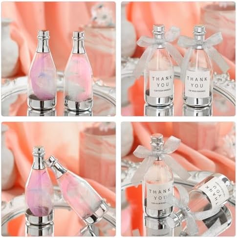 KOMBIUDA Mini Wine Bottle Candy Boxes for Wedding Party Favors