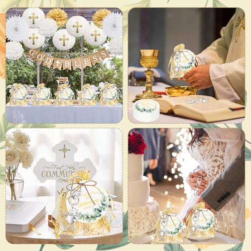 50 Sets Baptism Favors with Angel Keychains