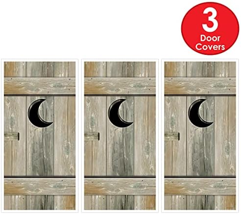Beistle Western Outhouse Door Covers Set of 3 5x30
