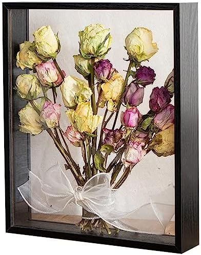 8x12 Floating Photo Frame with Dried Flowers Display