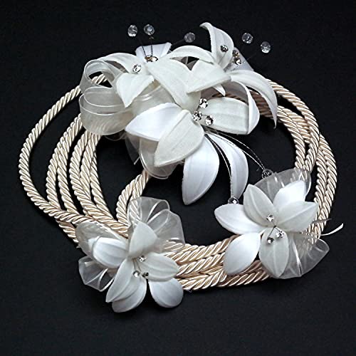 DIANA GABILONDO Wedding Lasso Flowers Crystals