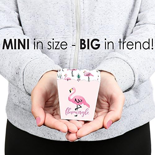 Big Dot of Happiness Pink Flamingo Party Favor Boxes Set of 12