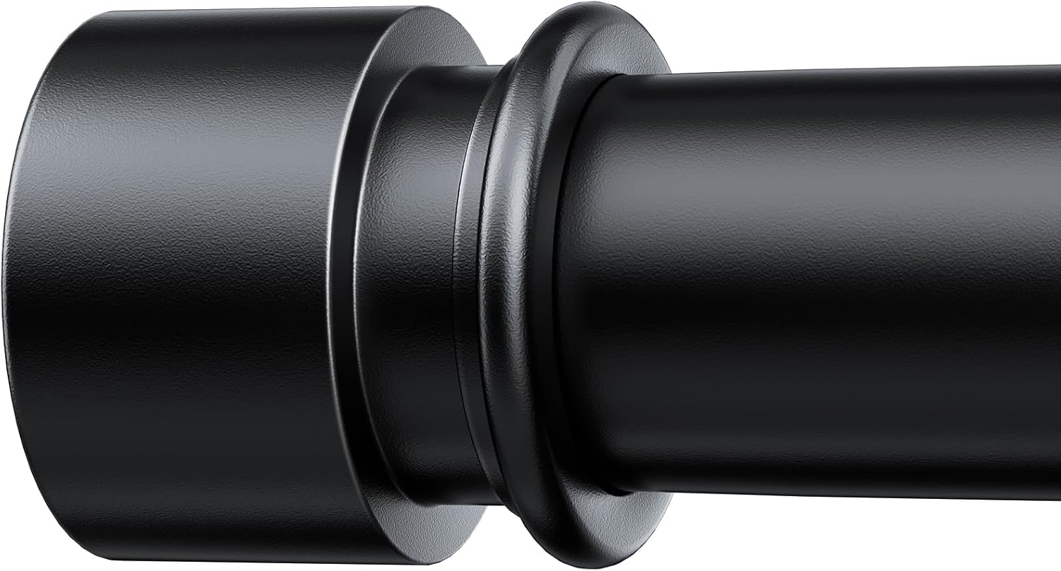 Adjustable Black Curtain Rods 32 to 96 Inches