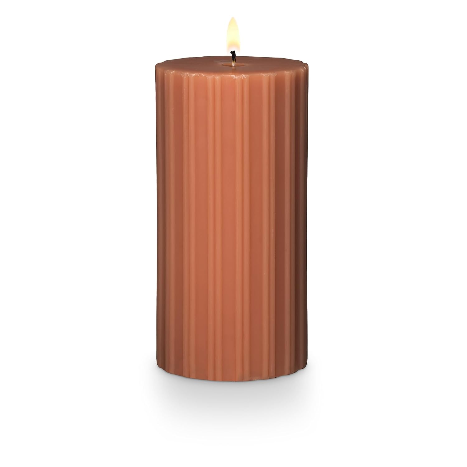 Illume Beautifully Done Medium Fragranced Pillar Candle Terra Tabac