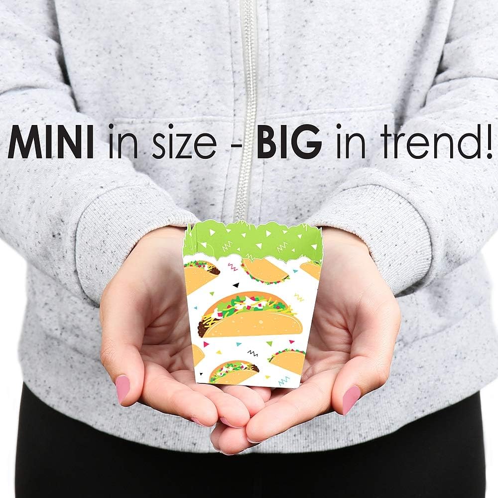 Big Dot of Happiness Taco Bout Fun Mini Candy Boxes Set of 12