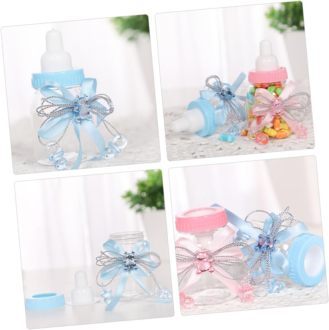 KOMBIUDA 12pcs Shower Candy Favors Bottle Boxes for Boys and Girls