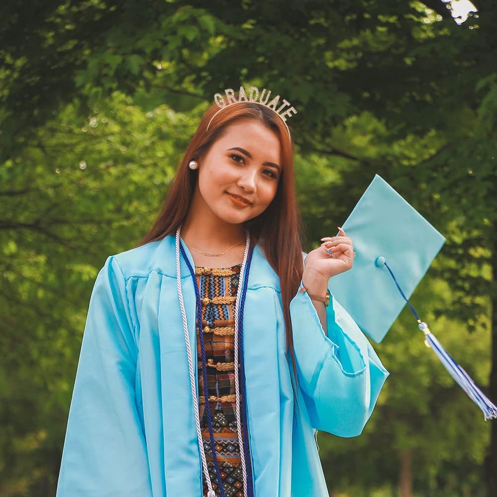 Kefley Shiny Gold Graduation Headband Crown