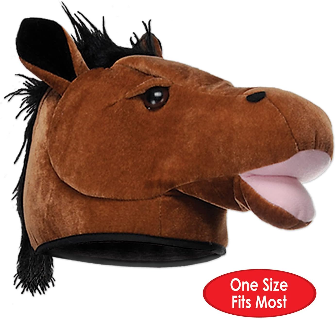 Beistle Plush Horse Head Hats for Farm Party