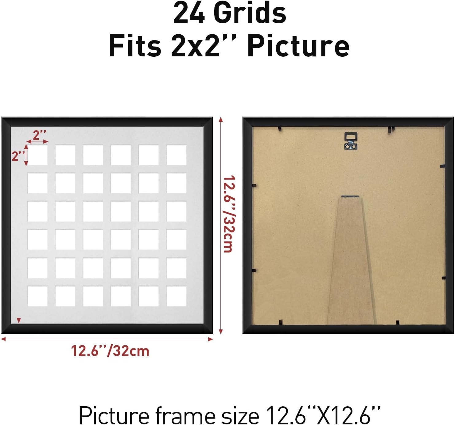 2 Pack Dried Leaf Photo Frame With Plexiglas And Stand