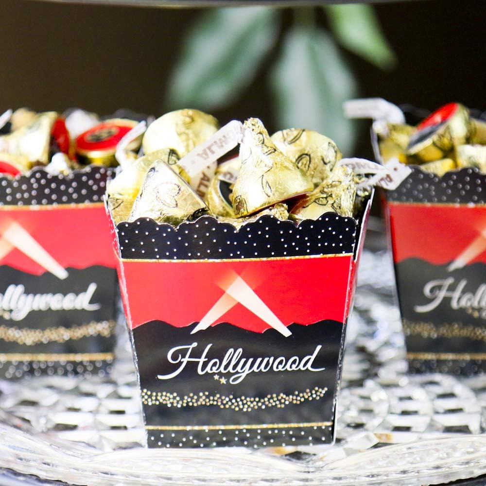 Big Dot of Happiness Red Carpet Party Favor Boxes Set of 12