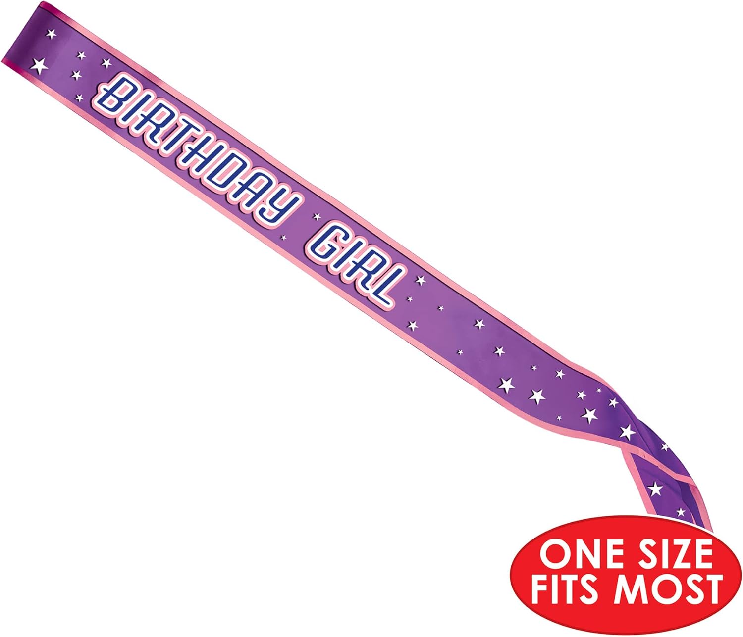 Beistle 3 Piece Satin Birthday Girl Sashes