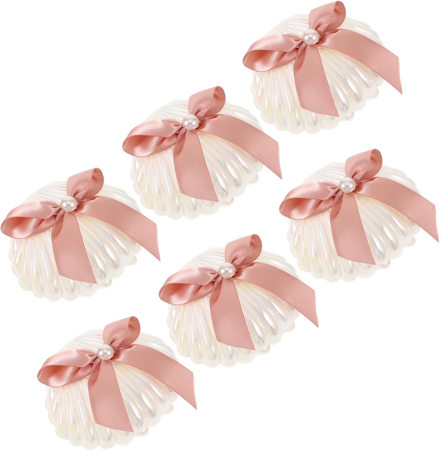PRETYZOOM 30pcs Shell Shape Candy Boxes for Wedding and Party Favors