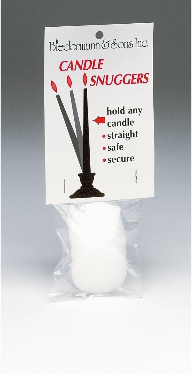 Biedermann Sons Candle Snugger Adapter Set of 2 White