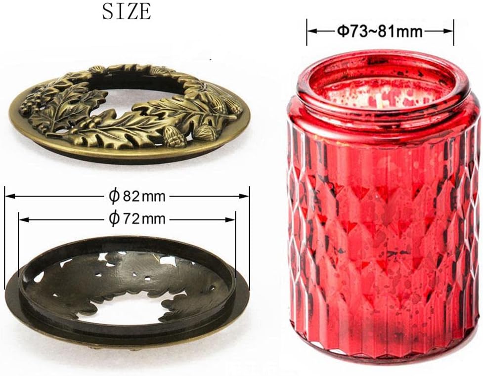 Candle Topper Shade Jar Lid Sleeves for Jar Candles - Butterfly Design