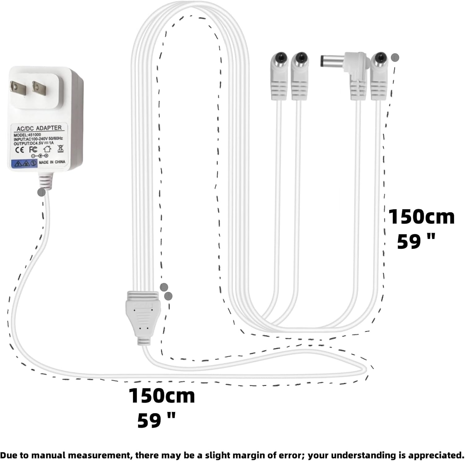 4-Output ACDC 45V Power Adapter for LEMAX Decorations