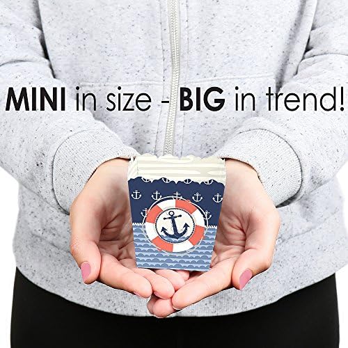 Big Dot of Happiness Ahoy Nautical Party Candy Boxes Set of 12