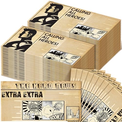 Crtiin 100 Pcs Hero Party Napkins