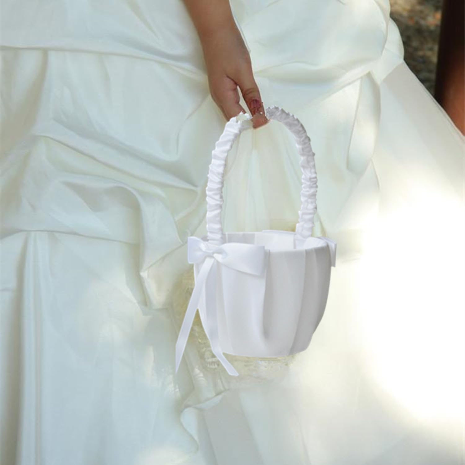 Wedding Flower Girl Baskets with Handle