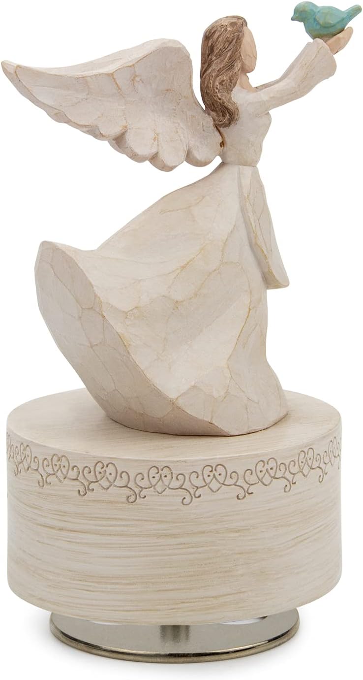 YT3 Angel Musical Box with Dove Figurine