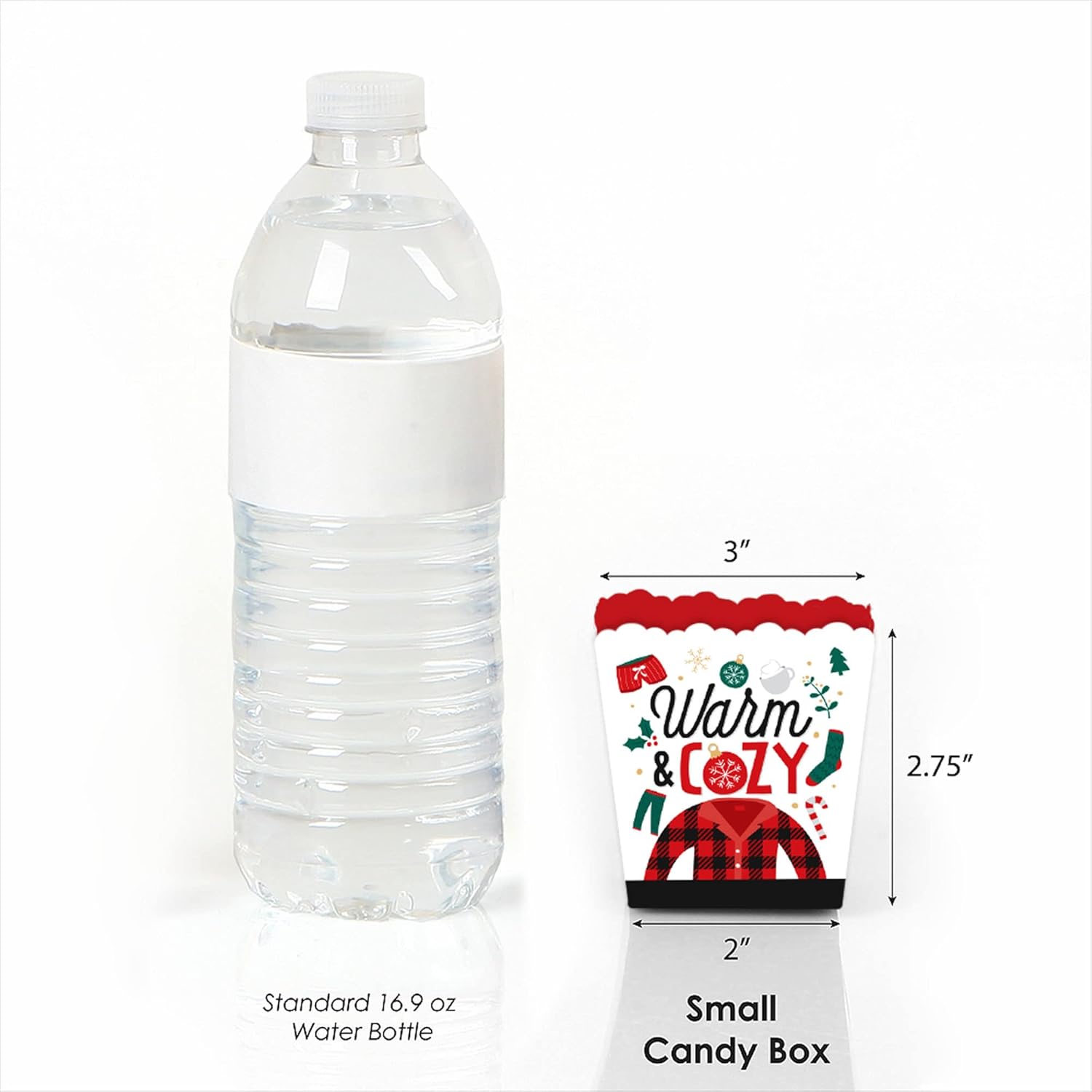 Big Dot of Happiness Christmas Pajamas Mini Favor Boxes Set of 12