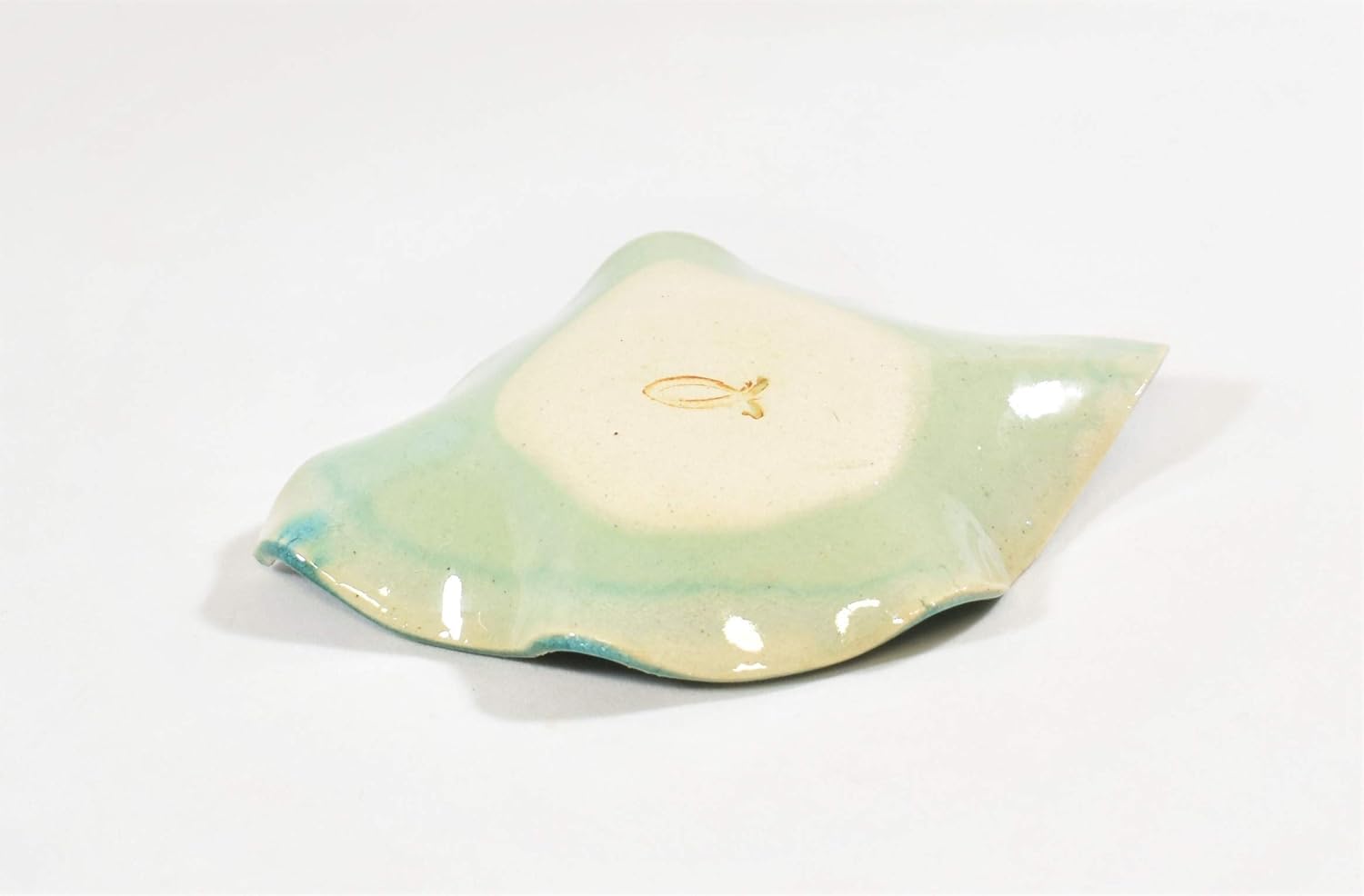 Earthen Vessels Stoneware Hydrangea Leaf Spoon Rest Set of 6