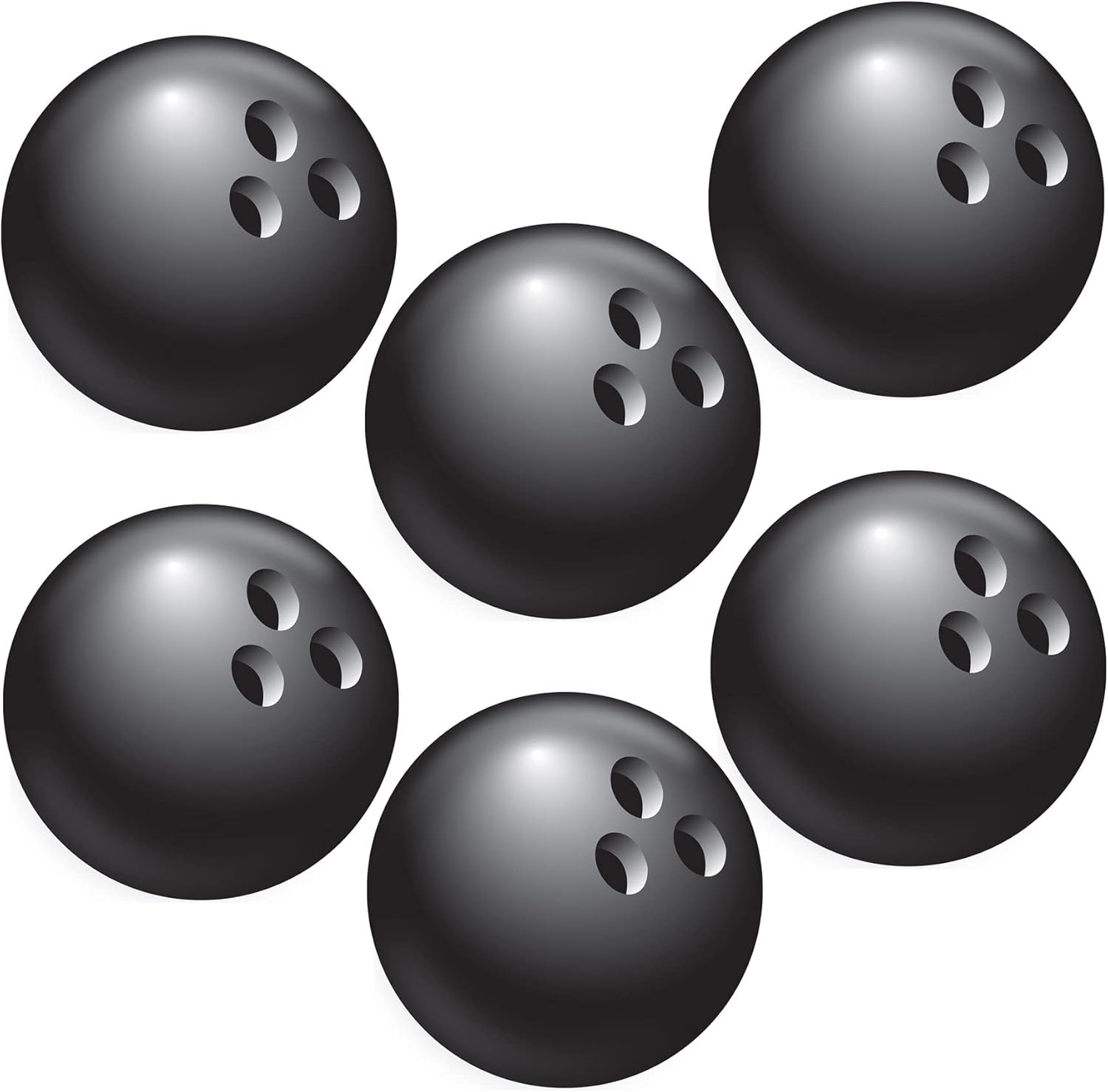 Beistle 6 Piece Durable Cardstock Bowling Decorations