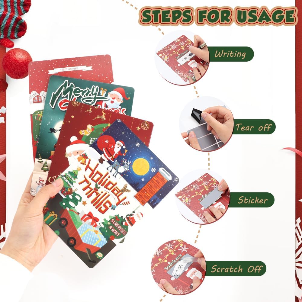 16 Christmas Scratch-Off Cards for Fun and Surprise
