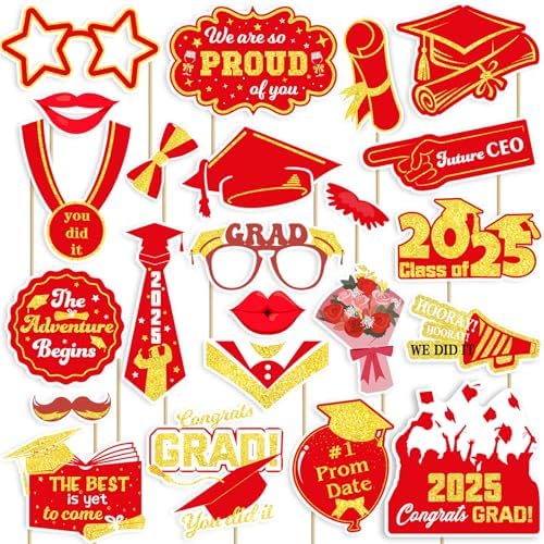 Class of 2025 Graduation Photo Booth Props Set
