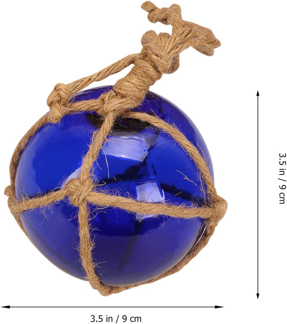 SaditY Nautical Glass Balls Coastal Decorative Ornaments