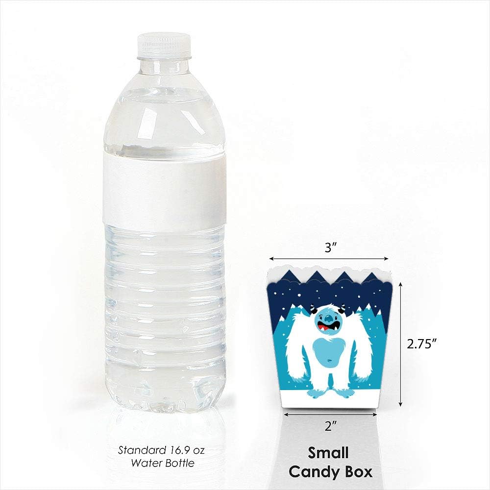 Big Dot of Happiness Yeti Party Favor Boxes Set of 12
