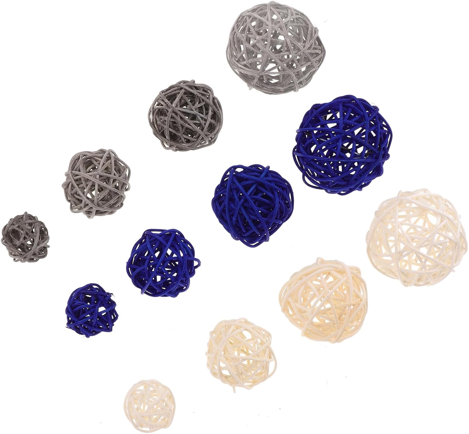 Cabilock 42pcs Rattan Decorative Balls for Home Decor