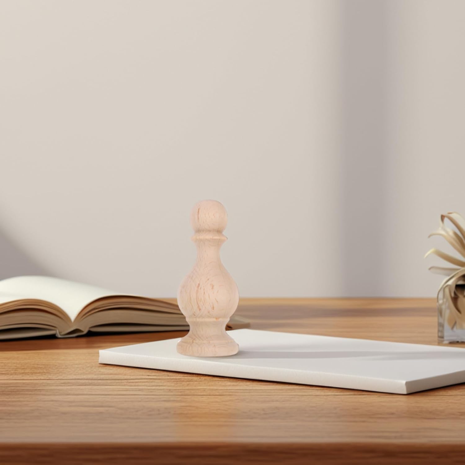Unfinished Wood Finials for Bed Post and Curtain Rod