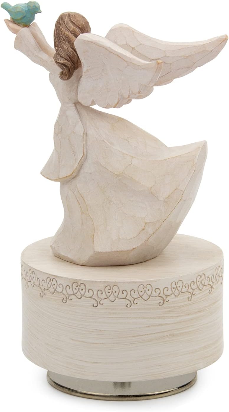 YT3 Angel Musical Box with Dove Figurine