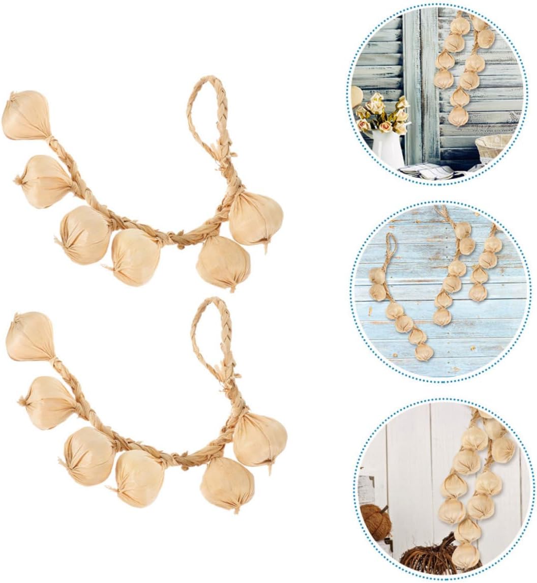 Artificial Garlic String Decor for Home and Event Setup