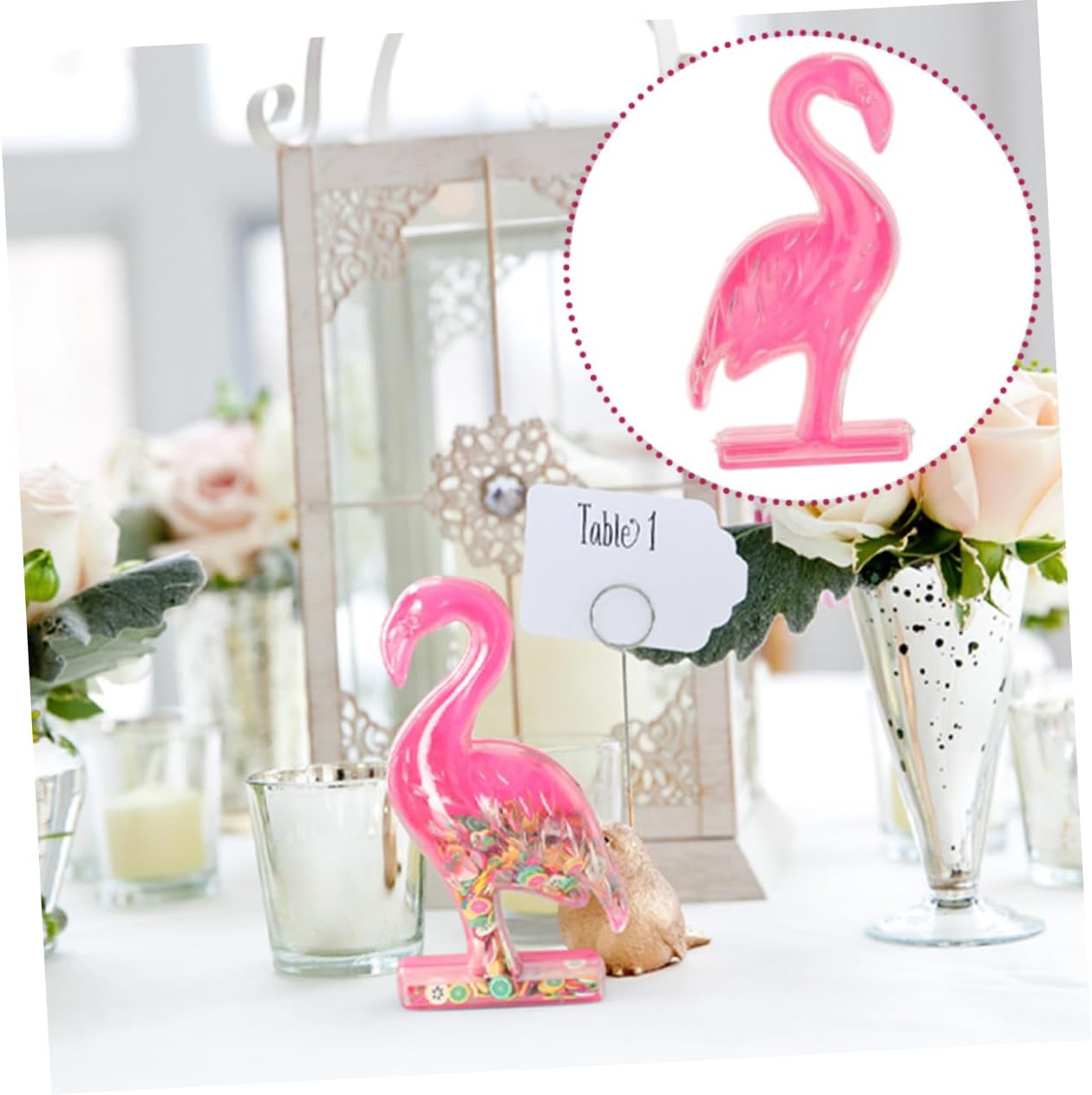 Cabilock 12pcs Flamingo Candy Boxes Treat Storage Wedding Favors