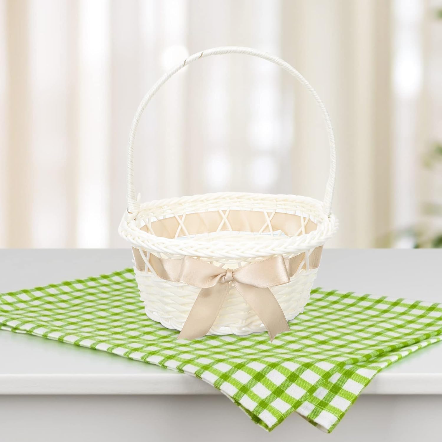 STOBOK Wedding Girl Basket with Handle