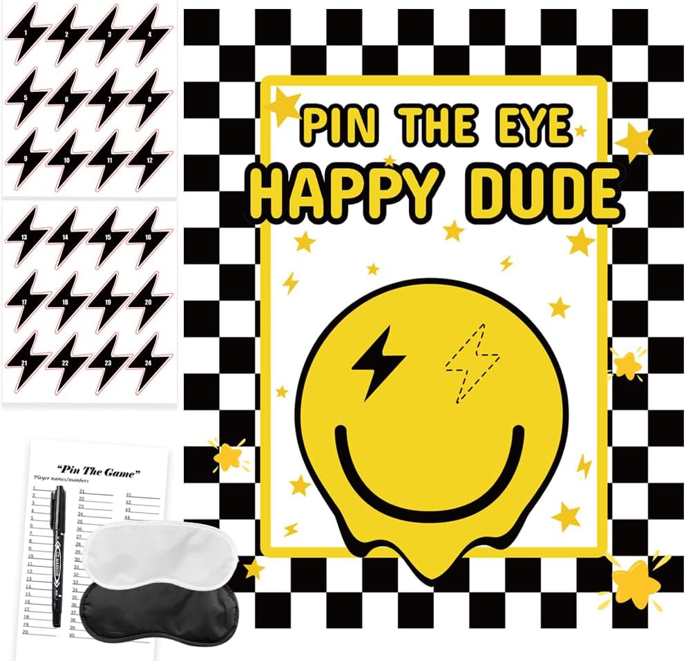 One Happy Dude Party Game with 24 Stickers