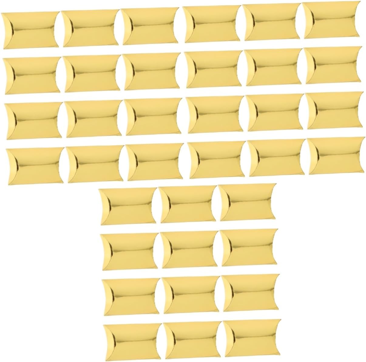 PRETYZOOM 60pcs Pillow Shape Candy Boxes for Parties Weddings Birthdays