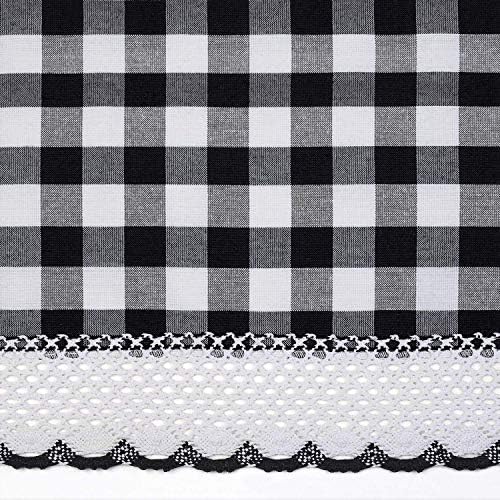 Woven Trends Farmhouse Curtains Buffalo Plaid Swag Pair