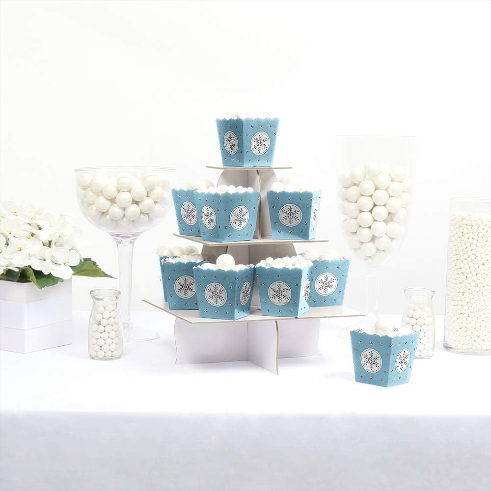Big Dot of Happiness Winter Wonderland Party Favor Boxes Set of 12