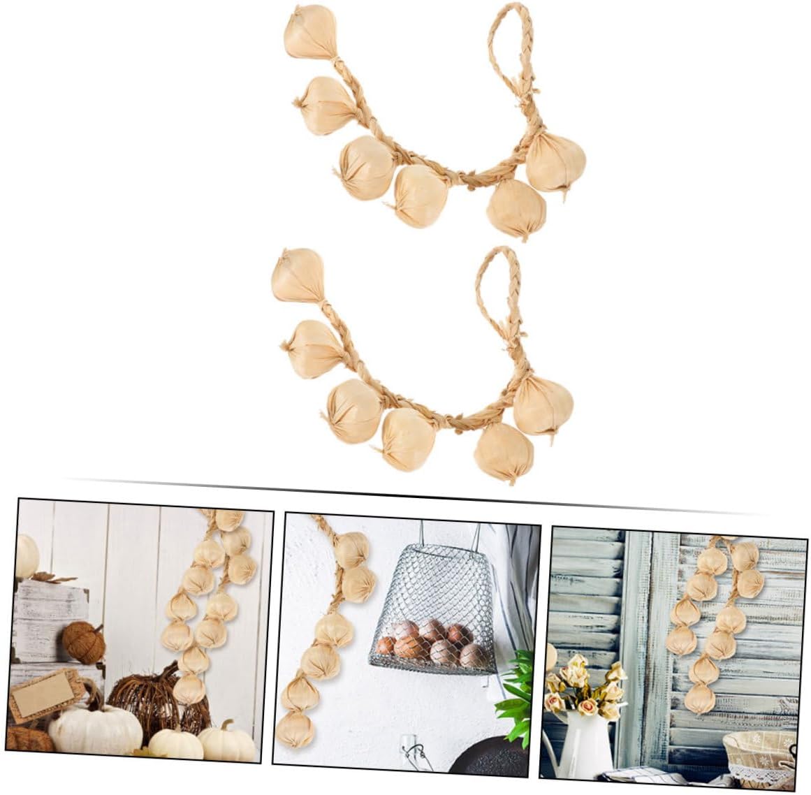 Artificial Garlic String Decor for Home and Event Setup